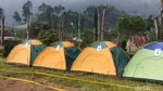 Penampakan Deretan Tenda untuk Karantina Pemudik di Karanganyar