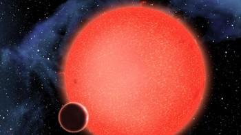 GJ 1214b. Planet ini diselimuti oleh air tapi jangan coba-coba berenang di sana. Planet ini hanya berjarak 2 juta km dari bintangnya sehingga panas di permukaannya berkisar antara 120 hingga 280 derajat Celsius.Foto: NASA