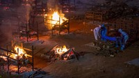 Banyaknya jumlah korban meninggal ini membuat masyarakat harus rela untuk melewatkan upacara pemakaman dan ritual lengkap dalam proses kremasi yang diyakini oleh umat Hindu. Abhishek Chinnappa/Getty Images.