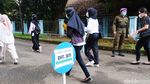 Potret UTBK SBMPTN dengan Prokes Ketat di UPI Bandung