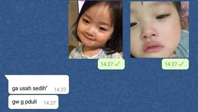 Definisi teman yang super pengertian deh nih.. Dibilang jangan sedih-sedih karena dianya nggak akan peduli. Auto nyesek. Foto: Twitter/@kegblgnunfaedh