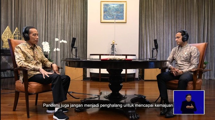Poadcast Jokowi dan Nadiem tentang Hari Pendidikan Nasional