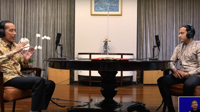 Podcast Presiden Jokowi dan Mendikbud-Ristek Nadiem Makarim
