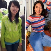 Ini perbandingan sang wanita di usia 14 tahun dan 22 tahun. Sudah banyak perubahannya ya. 14 ke 22, bertumbuh di wajahku dan berhenti membenci setiap aspek eksistensi, tulis pengguna Reddit ini. Foto: Instagram, Reddit