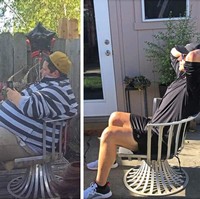 Duduk di kursi yang sama. Orang yang sama. Tiga tahun kemudian. Foto: Instagram, Reddit