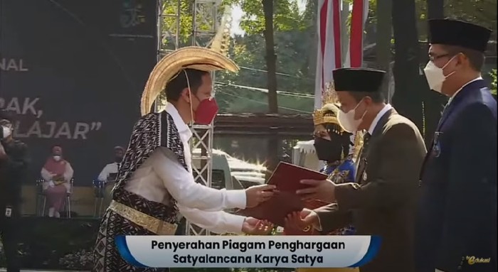 Upacara Hadiknas 2021 (Tangkap layar TV Edukasi)