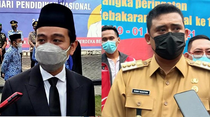 Wali Kota Solo, Gibran Rakabuming Raka dan Wali Kota Medan, Bobby Nasution.