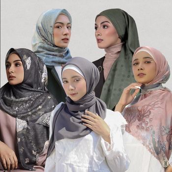 Koleksi hijab Rahina.
