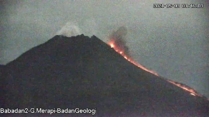 Erupsi Merapi 3/5/2021, 03.45 WIB