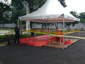 Lokasi Konser Musik di Cibis Park Jaksel Digaris Polisi