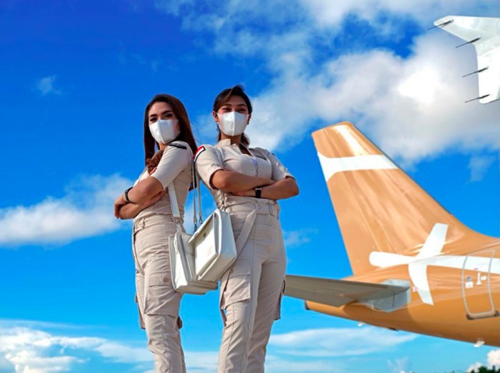Super Air Jet resmi mendarat di Indonesia. Maskapai ini merupakan penerbangan swasta yang menargetkan kalangan milenial.