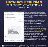 Awas! Jangan Buka Pesan SMS Dari WhatsApp Ini, Bisa Dirampok