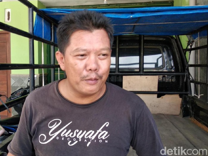 Ketua RT 3 Pedukuhan Cepokojajar, Kalurahan Sitimulyo, Kapanewon Piyungan Agus Riyanto (40) saat bicara soal pelaku takjil sianida, Selasa (4/5/2021).