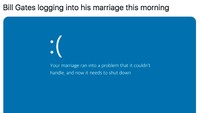 Meme Bill Gates Cerai. Bill Gates jadi bahan meme olok-olok karena bercerai dengan Melinda Gates.