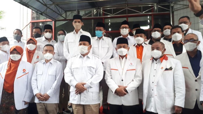 Silaturahmi kebangsaan PKS ke DPP Gerindra, Ragunan, Jakarta Selatan, Selasa (4/5/2021).