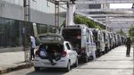 Potret Antrean Ambulans Pasien Corona di India