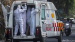 Potret Antrean Ambulans Pasien Corona di India