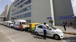 Potret Antrean Ambulans Pasien Corona di India