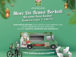 Sasa Santan Tebar Inspirasi Move On untuk Berbagi