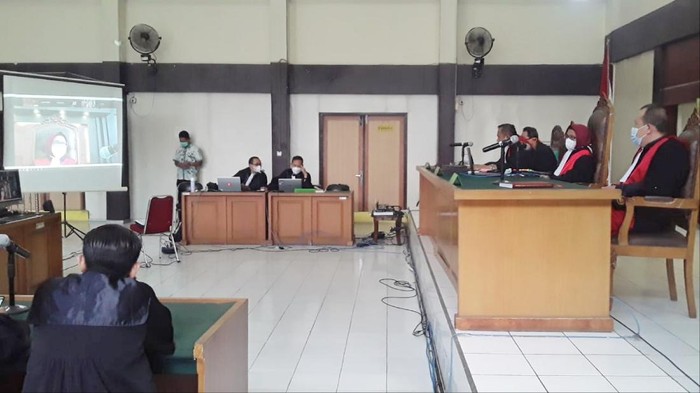 Sidang vonis Johan Anuar di PN Tipikor Palembang (Syahbana-detikcom)