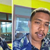 Pria asal Thailand ini tak ketinggalan ‘hype’ untuk mencoba filter viral. Auto mulus dan putih, ini transformasinya yang sudah ‘glowing’. Bikin pangling nggak? Foto: dok TikTok thebellchanel