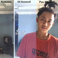 “Kan ketahuan aslinya,” tulis pria yang membandingkan penampilannya di media sosial dan saat bertemu langsung. Kamu ikut pangling nggak? Foto: dok TikTok irfanramadhan06