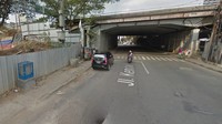Penampakan kawasan kawasan Dukuh Atas, Jakarta Pusat, pada tahun 2013. Tampak jalan di kawasan tersebut belum tertata rapi. dok.Google Maps.