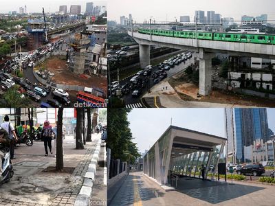 Potret Wajah Ibu Kota Sesudah dan Sebelum ada MRT Jakarta