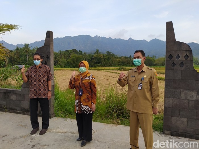 Suasana sosialisasi masterplan Borobudur Highland di Balkondes Karangrejo, Borobudur, Kabupaten Magelang. (foto: Eko Susanto/detikTravel)