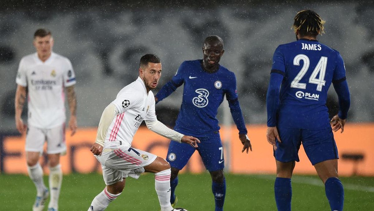 Saatnya Eden Hazad bersina di laga Chelsea vs Real Madrid (Getty Images/Denis Doyle)