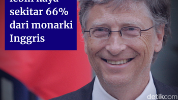 Gates sekitar 66% lebih kaya dari monarki Inggris. Foto: detikINET