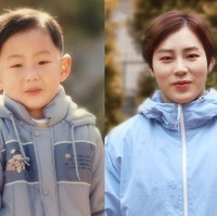 Foto yang dipamerkan eks member Wanna One ini tak kalah menggemaskan. Spesial di hari anak, Ha Sung Woon menirukan foto masa kecilnya dengan model rambut serupa. Foto: dok. Twitter HSW_officialtwt