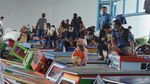Potret Warga di Sumsel Ramai-ramai Mudik Awal Naik Kapal