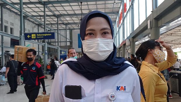 Kepala Humas PT KAI Daop 1 Jakarta Eva Chairunisa (Wilda-detikcom)