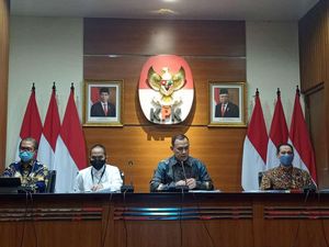 KPK Pasang Foto Jokowi-Maruf Saat Jumpa Pers Tes ASN, Bagaimana Aturannya?