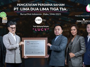 Saham Perdana Klub Malam Wulan Guritno Langsung Naik 10%