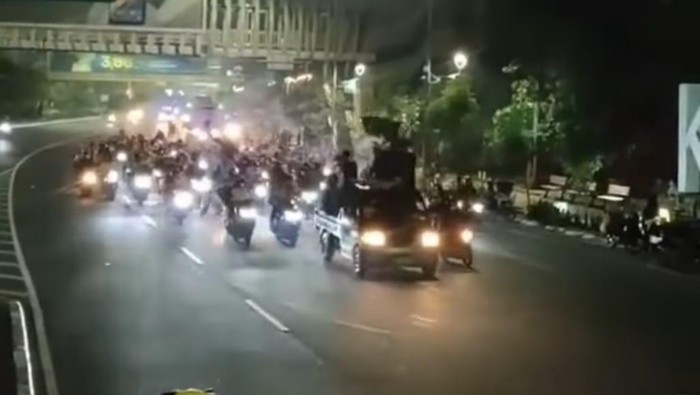 Pawai SOTR di Bekasi, Jawa Barat (tangkapan layar)