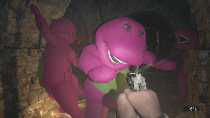 Resident Evil: Village Lawan Dinosaurus Barney, Eh Gimana?
