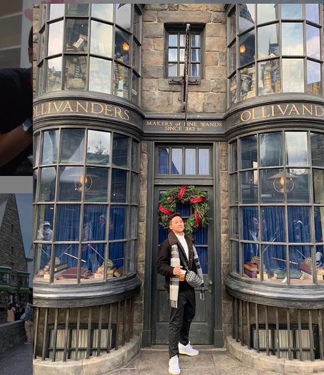 Saat liburan pun tetap bergaya. Tas Dior jadi andalan ketika dia berpelesiran ke Universal Studio Jepang. (Foto: Instagram/@setyanugraha21)