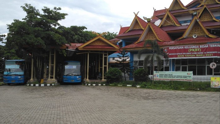 Suasana di Terminal Pekanbaru, Rabu (5/5/2021)