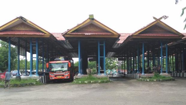 Suasana di Terminal Pekanbaru, Rabu (5/5/2021)