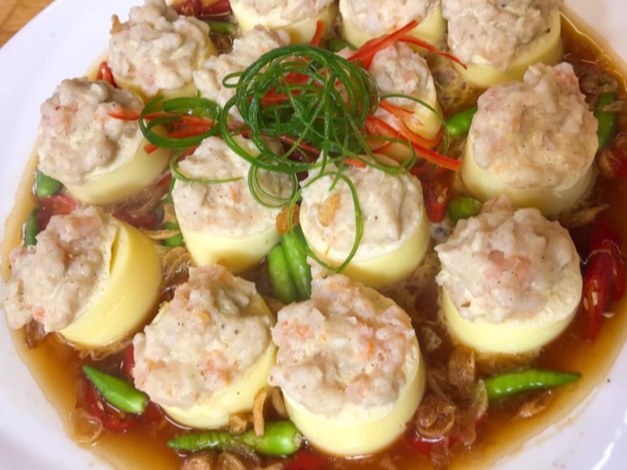 Tahu Sutera Topping Seafood
