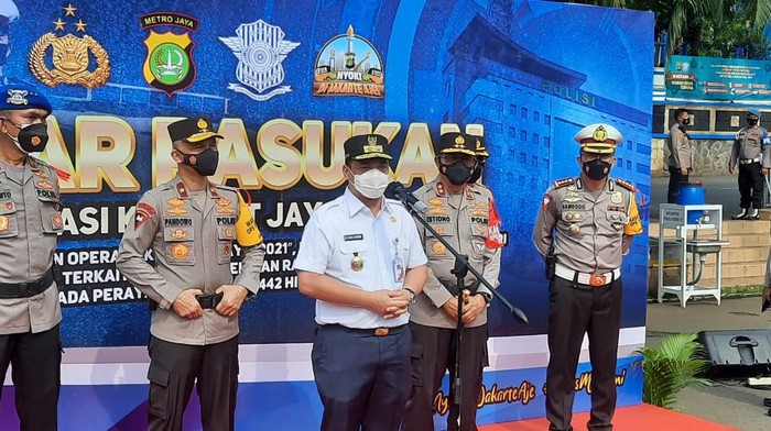 Wagub DKI jkaarta Ahmad Riza Patria menyebutkan Kepgub SIKM telah diterbitkan, Rabu (5/5/2021)
