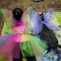 Tak hanya melakukan aktivitas bersama, keduanya pun kompak mengenakan kostum-kostum lucu. Seperti dalam foto ini, keduanya terlihat menggemaskan dengan sayap palsu yang dikenakannya. Foto: Facebook/@pipiandfriend