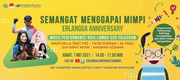 HUT ke-69 Penerbit Erlangga