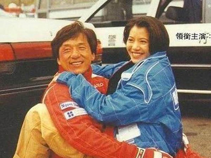 Jackie dan Anita saat syuting Thunderbolt