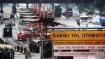 Imbas Penyekatan Gerbang Tol Cikupa Arah Merak Macet