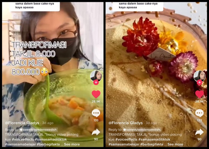 Keren! Wanita Ini ‘Sulap’ Kolak Rp8 Ribu Jadi Kue Mewah Rp800 Ribu! Keren! Wanita Ini ‘Sulap’ Kolak Rp8 Ribu Jadi Kue Mewah Rp800 Ribu!