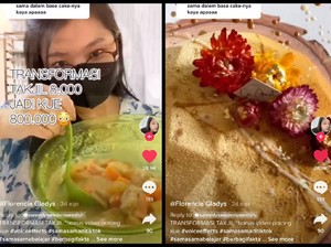 Keren! Wanita Ini Sulap Kolak Rp8 Ribu Jadi Kue Mewah Rp800 Ribu!