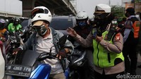 Pemudik yang melintas di kawasan tersebut tak diberi sanksi selain diputarbalik.